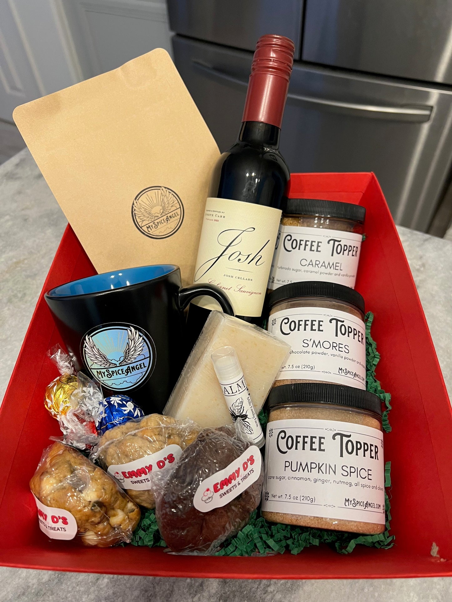 Coffee Topper Gift Basket